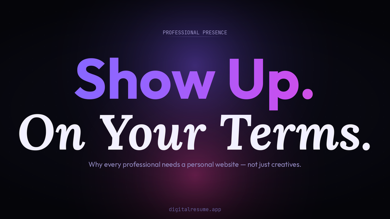 Why Every Professional Needs a Personal Website (Even Non-Creatives)